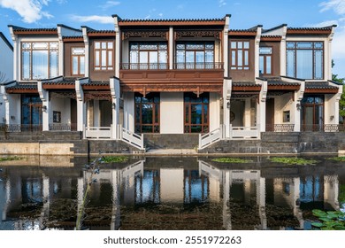 Elegant Traditional Chinese Architecture by the Water - Powered by Shutterstock