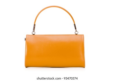 Elegant Woman Bag On White