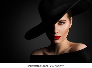 Elegant Woman Face Portrait Hidden By Stock Photo (Edit Now) 2107527974