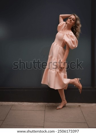 Similar – Young girl posing outdoor