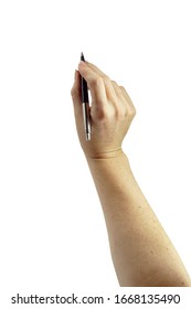 Elegant woman's hand holding a blue and silver ink pen. Useful for presentations and visual graphics on whiteboards. More photo's with same graceful hand. Easy to isolate into png format