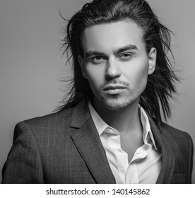 Male Model Long Hair Hd Stock Images Shutterstock