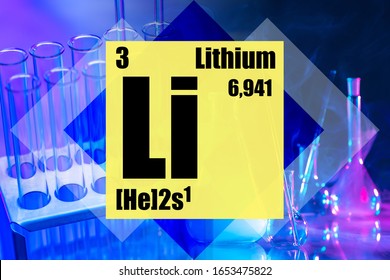 Element Of The Periodic Table With Atomic Number 3. The Chemical Element Is Lithium. Application Of Lithium Salts In Medicine. Properties Of Lithium Compounds. Use In The Textile And Food Industries. 