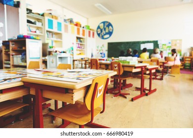 Elementary Classroom, Back To School Concept