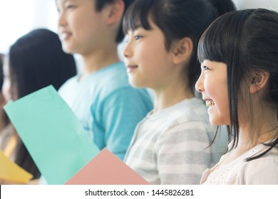 Elementary School Student Eating Lunch