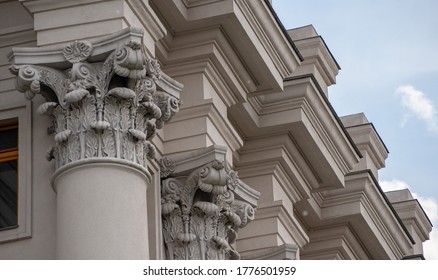 Elements of architectural decorations of buildings, columns and capitals - Powered by Shutterstock