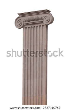 elements of architectural decorations of buildings, columns, pommel and patterns, on the streets in Barcelona, public places.