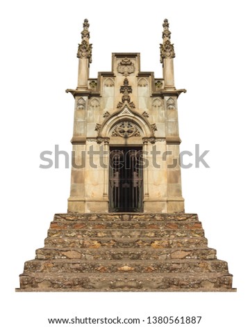 elements of architectural decorations of buildings, plaster moldings and crypts, doors with arches with bars. On the streets in Catalonia, public places.