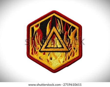 Elements Fire morale patch is a velcro patch for attaching to clothing and bags.