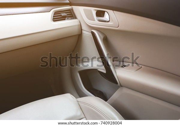 elements of a light car\
interior close-up