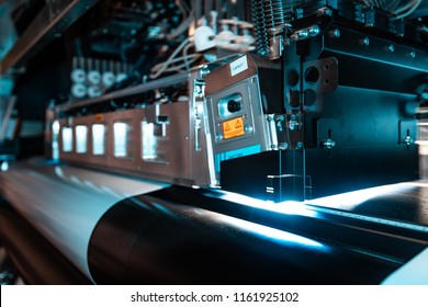 Elements From The Production Chain Within A Massive Printing Facility, Newspaper, Magazine, Billboards, And Any Commercial Print Is Made Here. 