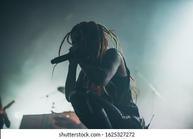 Elena Lena Scissorhands Cataraga Lead Singer Stock Photo 1625327272 ...