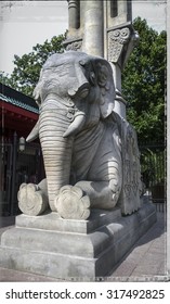 Elephant At The Entrance Of The Berlin Zoological Garden