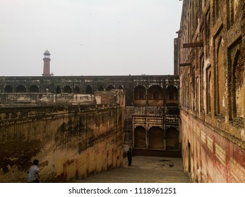 Elephant Steps, Lahore Fort, Lahore, Pakistan-March 24, 2016: Lahore Fort Was Built By The Mughals And Later Used By Sikh Ruler Ranjit Singh After The Fall Of Mughal Empire.