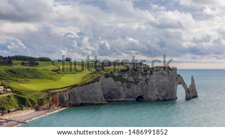 Similar – Image, Stock Photo Around Etretat in France