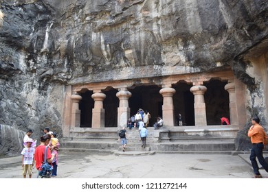 Elephanta Caves Mumbai Maharashtra India On Stock Photo 1211272144 ...