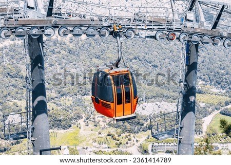 Elevated Exploration: A gondola ride offers a unique way to connect with nature, transporting travelers up Tunektepe Mountain for a memorable outdoor adventure. Stock photo © 