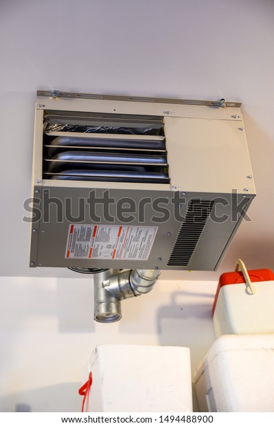 Elevated Garage Space Heater Mounted On Stock Photo Edit
