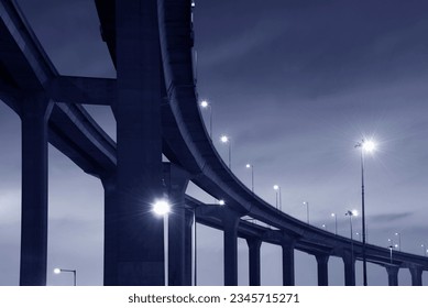 elevated highway or bridge at night - Powered by Shutterstock