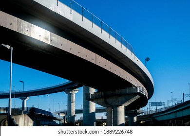 The elevated highway is a grade separation