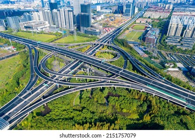 Elevated Road Central Ring Road Shanghai Stock Photo 2151757079 ...