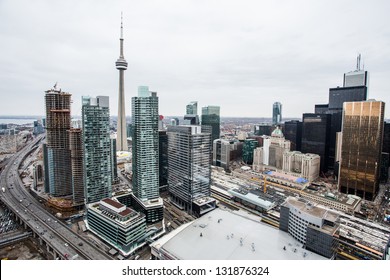 Elevated View Of Downtown Toronto