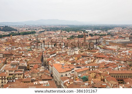 Similar – Image, Stock Photo View of the roofs of Verona from Torre dei Lamberti