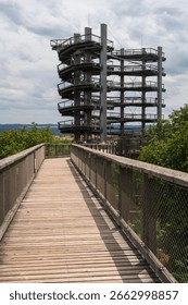Elevated views above river loop