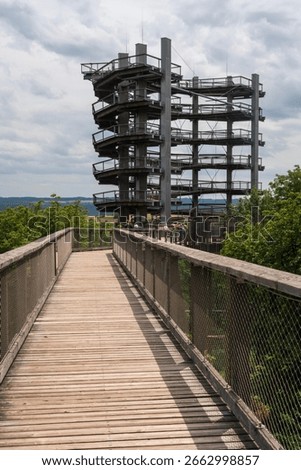 Elevated views above river loop