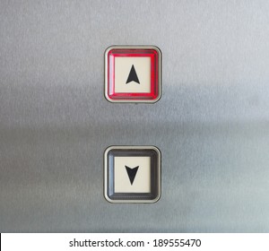 Elevator Button Up And Down Direction With Up Red Light