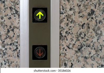 It Is The Elevator Button Of Up Sign.