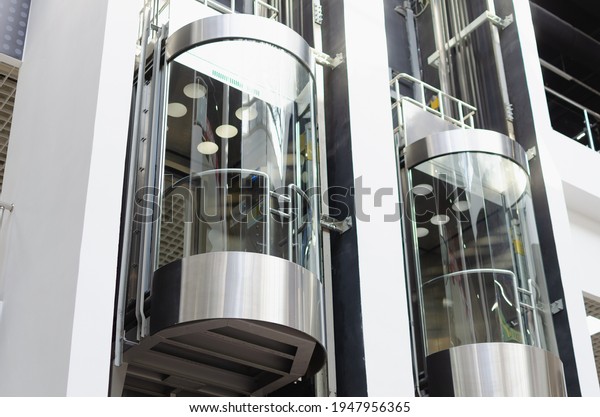 Elevator Capsule Lift Shopping Center Stock Photo 1947956365 | Shutterstock