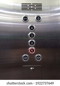 Elevator Door Button Lift In Mall