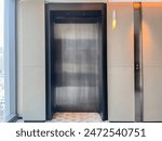 Elevator door, elevator walkway, elevator waiting point