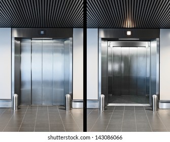 Elevator Doors Open And Closed