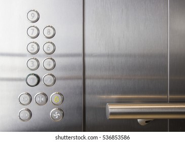 In The Elevator Floor Buttons