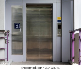 Elevator For Handicapped At Skytrain Station