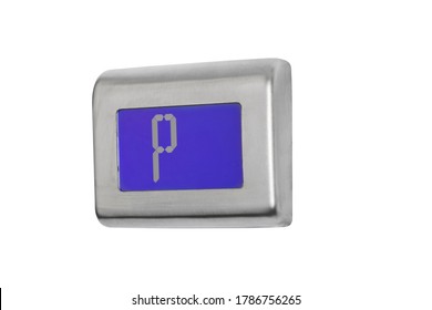 Elevator Indicator On White Background