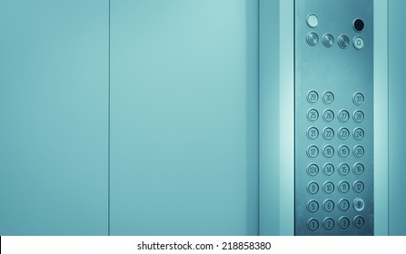 Elevator internal buttons control panel