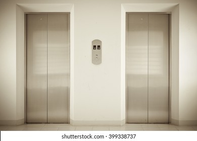 Elevator Or Lift Doors.