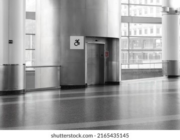 Elevator People Disabilities Public Building Stock Photo 2165435145 ...