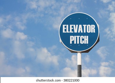 Elevator Pitch Sign