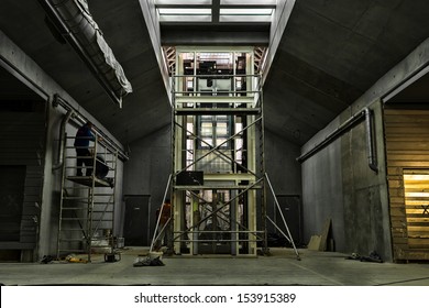 elevator under construction a metro in a underpass - Powered by Shutterstock