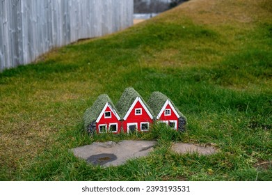 Decoración de la casa de los elfos en Islandia
