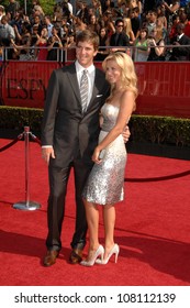 Eli Manning And Wife Abigal  At The 2008 ESPY Awards. Nokia Theatre, Los Angeles, CA. 07-16-08