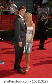 Eli Manning And Wife Abigal  At The 2008 ESPY Awards. Nokia Theatre, Los Angeles, CA. 07-16-08