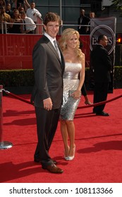 Eli Manning And Wife Abigal  At The 2008 ESPY Awards. Nokia Theatre, Los Angeles, CA. 07-16-08