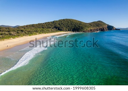 Elizabeth Beach is part of Booti Booti National Park at Pacific Palms on the Barrington Coast, NSW, Australia.