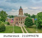Elkhart County Courthouse in Summer