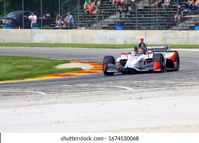 Elkhart Lake, Wisconsin- June 23, 2019: 98 Marco Andretti, USA, Andretti Autosport, NTT Indycar race at Road America.